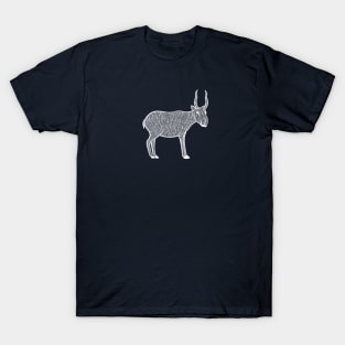 Saiga Antelope - hand drawn detailed animal drawing T-Shirt